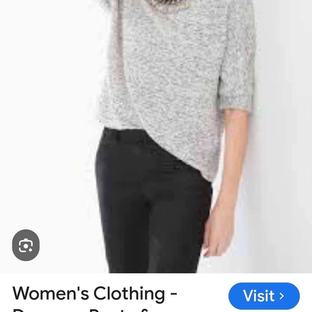 Chico's Gray Turtleneck Sweater Soft Knit Relaxed Fit
